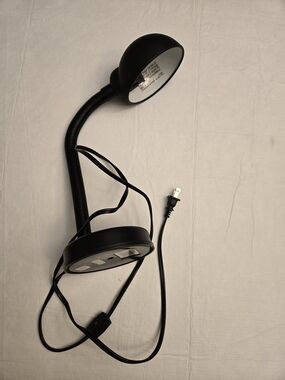 Black Flexible Gooseneck Desk Lamp - Unbranded